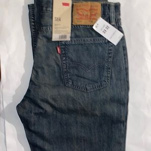 Levi Jeans Levi Strauss 514 Straight Fit Blue men’s size 33” W 32” L